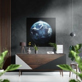 Earth Brushed Aluminium Dibond Wall Art.